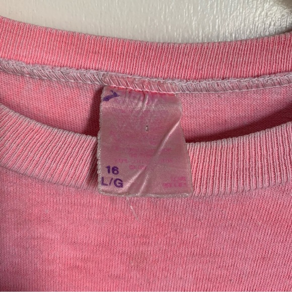 Vintage Brooks Athletics T-Shirt Faded Pink Medium 80s 90s Single Stitch - Picture 7 of 7